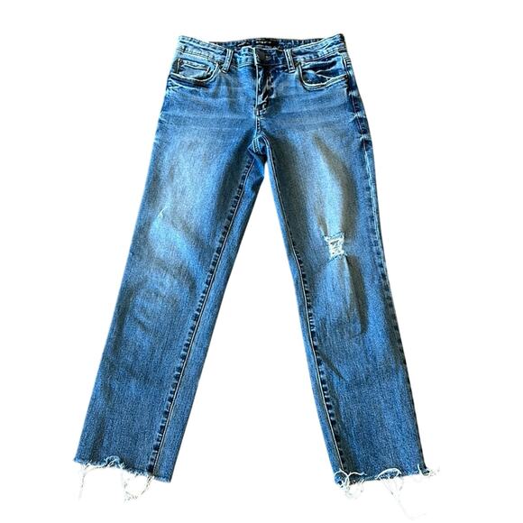 STS BLUE Cara Straight Leg Distressed Ankle Length Jeans 26 - Picture 2 of 7